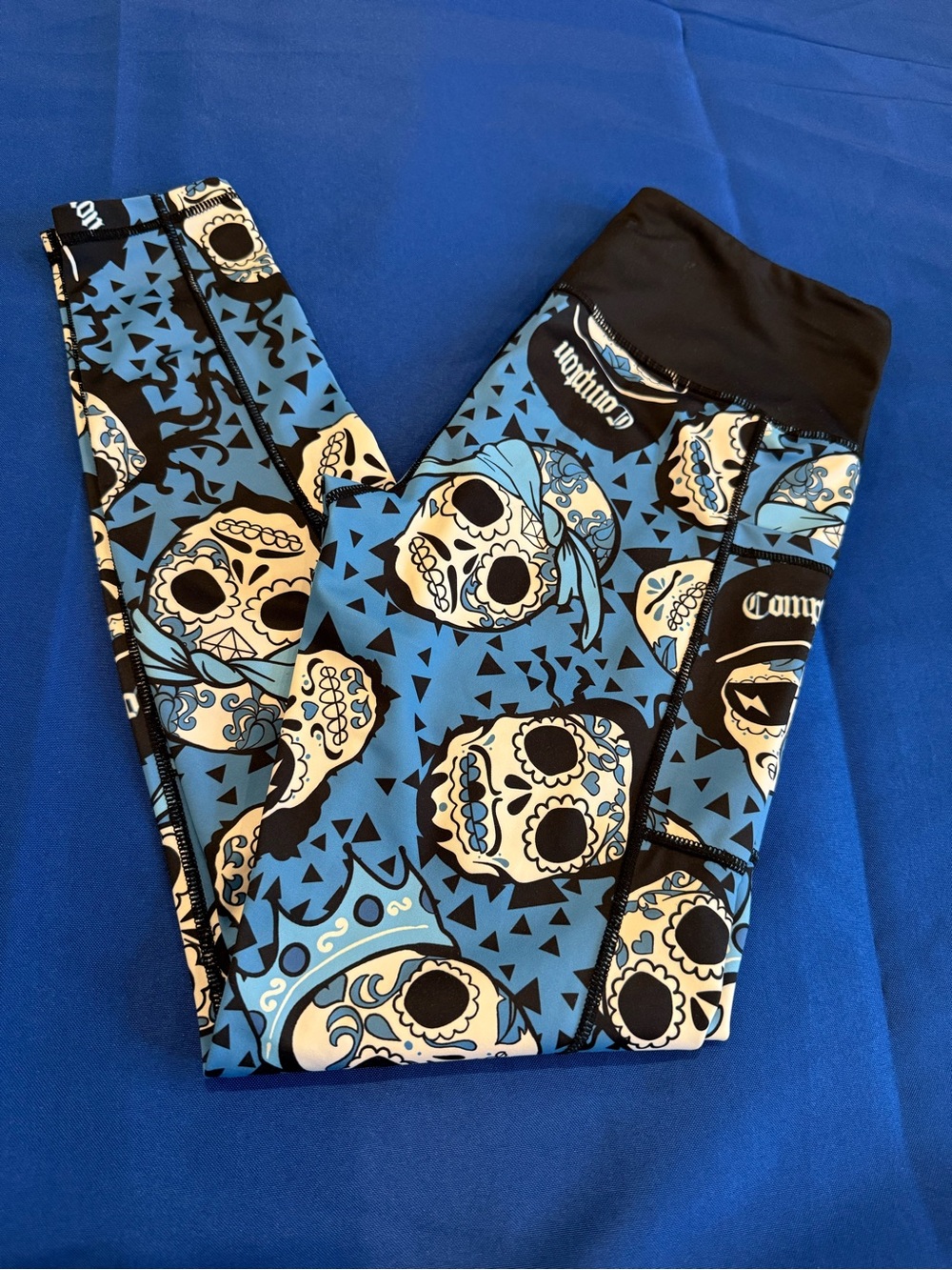 CVG Gangster Rap Legends Blue Full Length Leggings